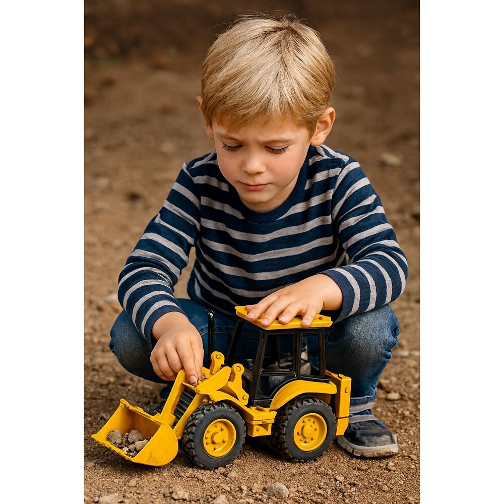 Bruder JCB 4CX 02428 Front End Loader Backhoe 1:16 Toy Tractor Made in Germany